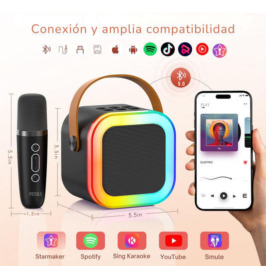 Mini Karaoke/Altavoz Portátil